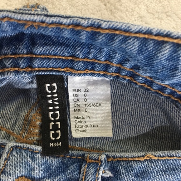 H&M divided jean skirt mini size 0 - Picture 3 of 4